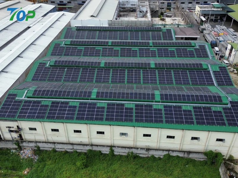 Anti-Typhoon C&I Metal Roof Solar Racking Array v Manile